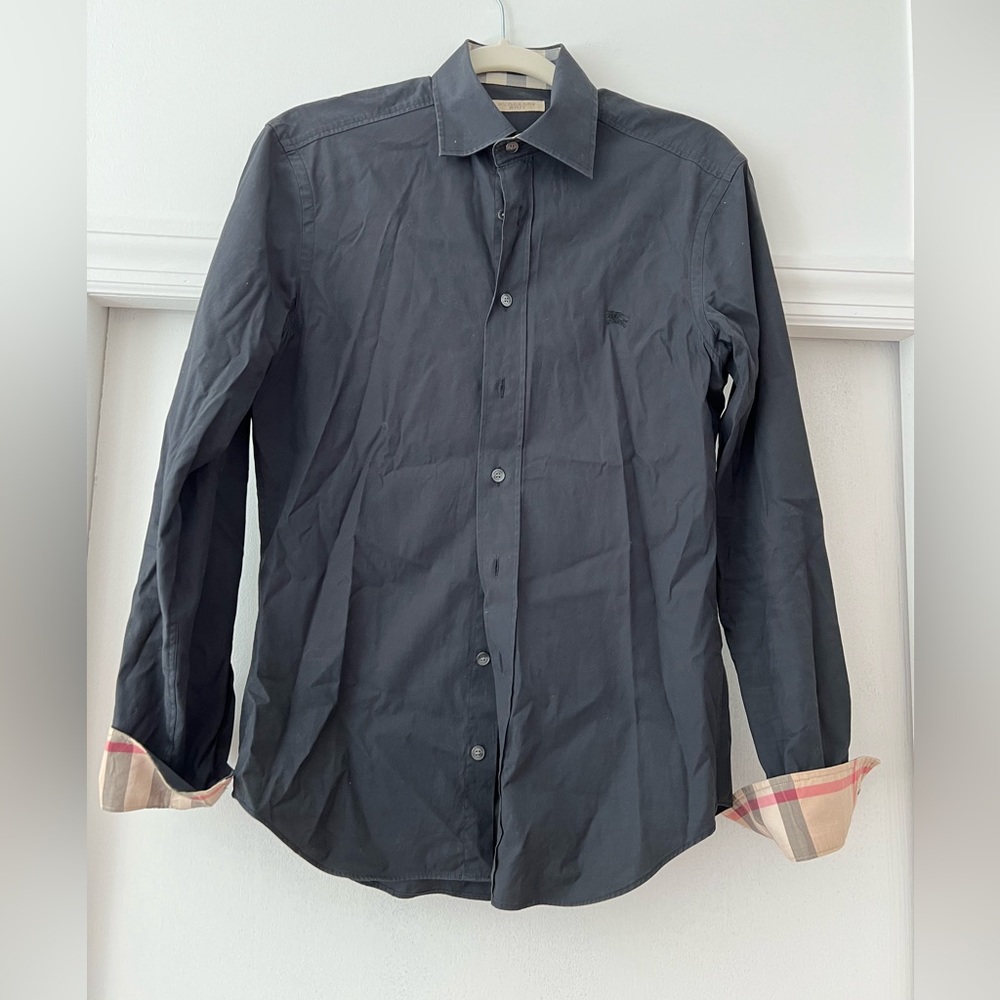 Burberry black dress shirt